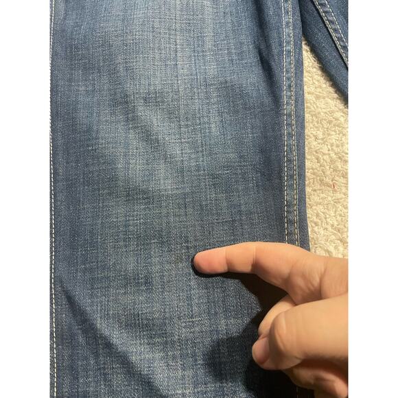 Hudson Womens 28 Flare Y2K 90s Low Rise Jeans Blue Made in USA *tiny flaw - Picture 12 of 15